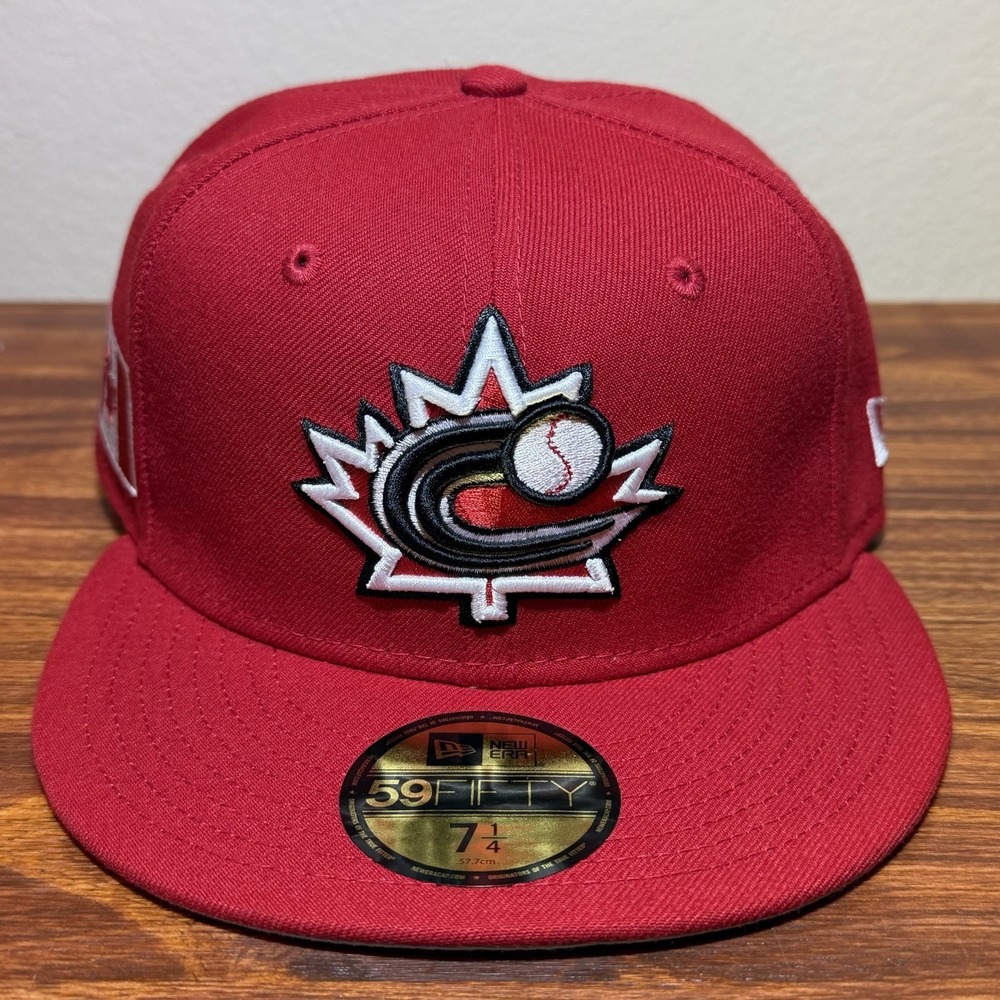 New Era Canada WBC 2026 World Baseball Classic Fitted Hat 7 1/4 Red 59FIFTY NEW